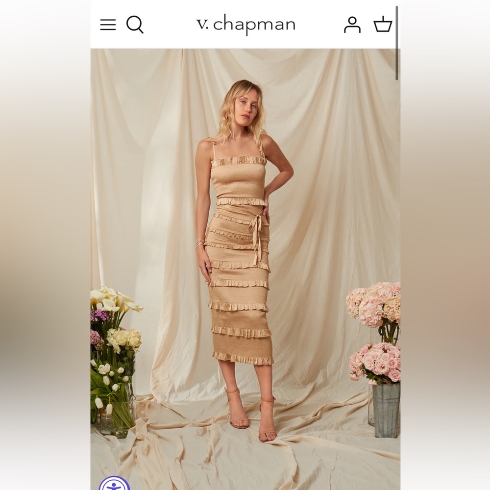 V. Chapman The Lily Dress in Warm Sand